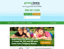 Tablet Screenshot of greenlawnfertilizing.com